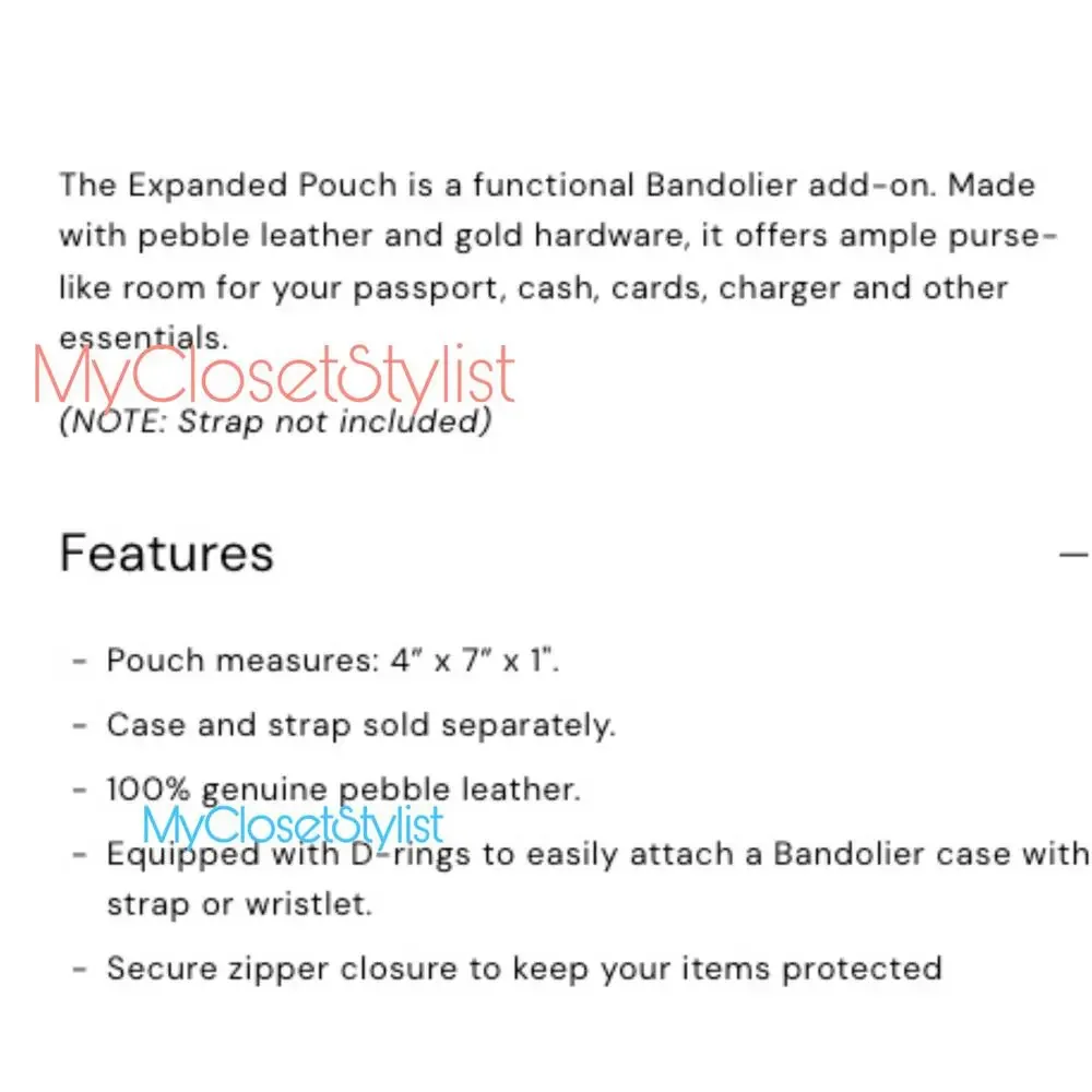 Bandolier cream ivory
